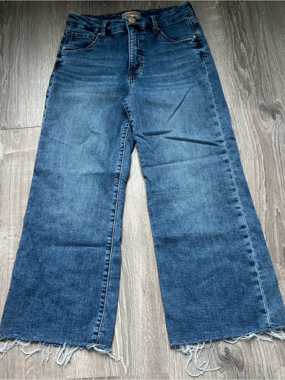 Kut from the Kloth Women’s Wide Leg Raw Hem Jeans size 00p